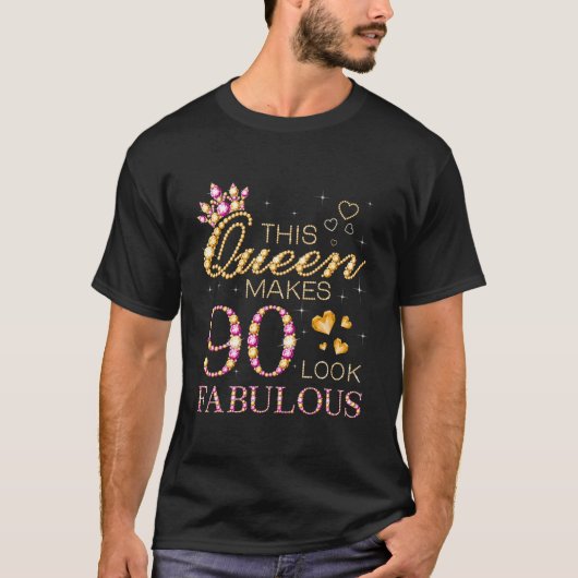 90 90 Uitstekend sinds 1933 90th T-shirt (Voorkant)