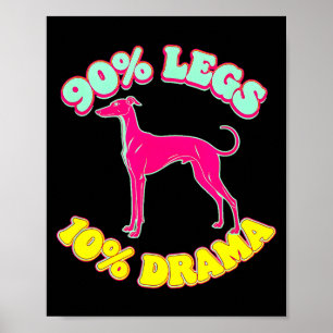 90% benen 10% drama grappige iggy italiaanse windh poster