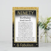 90 Birthday Word Search Game (Staand voorkant)