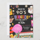 90 Costume Holiday party Invitation Kaart (Voorkant)