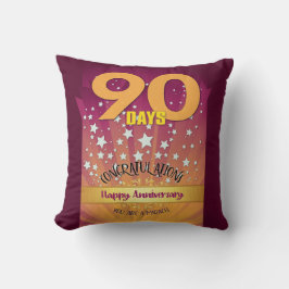 90 Dagen Aangepaste Naam 12 Stappen Jubileum Groot Kussen
