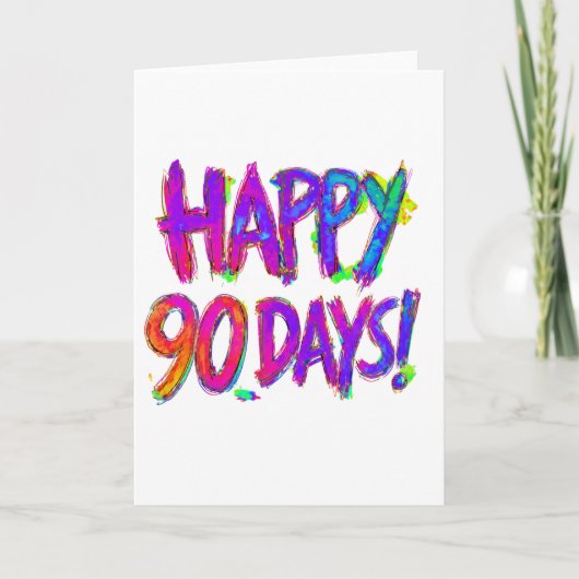 90 Dagen Nuchter kaart met envelop ~ 13x18cm (Voorkant)