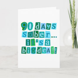 90 dagen nuchter kaart met envelop 5x7