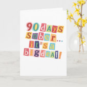 90 dagen nuchtere kaart met envelop 5x7 (Gele Bloem)