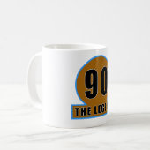 90 De Design van de legendag Koffiemok (Voorkant links)