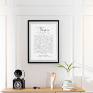 90 dingen die we van je leuk vinden poster
