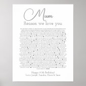 90 dingen waar we van houden over je poster (Voorkant)