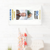 90 Dus wat een grappige mijlpaal 90e verjaardag fo Spandoek (Insitu)