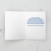 90 Dus wat grappig 90e verjaardag 2 foto's verjaar Kaart (Binnen)