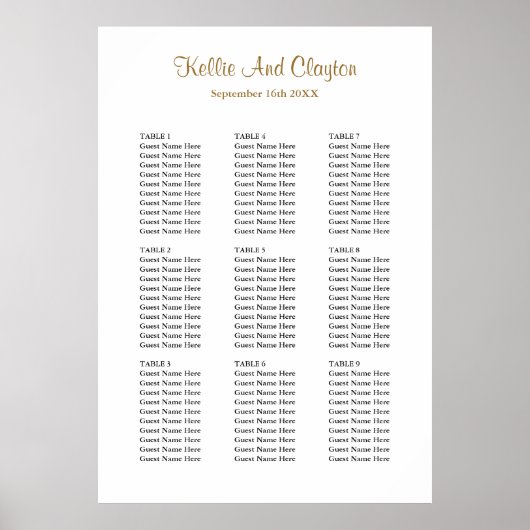 90 Eenvoudige weddenschappen Poster (Voorkant)