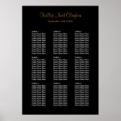 90 Eenvoudige zwarte-weddenschapskaart Poster (Voorkant)