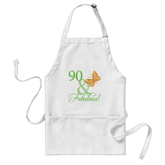 90 en Fabulous Birthday Gifts Standaard Schort (Voorkant)