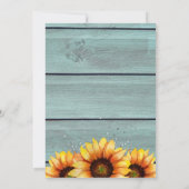 90 en fantastische rustieke land Westerne zonneblo Kaart (Achterkant)