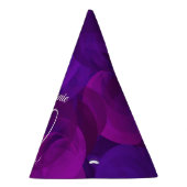 90 en Nonstop Elegant Paars Birthday Feesthoedjes (Rechts)