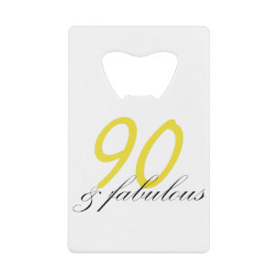 90 & Fabulous Creditkaart Flessenopener