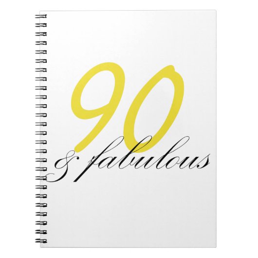 90 & Fabulous Notitieboek (Voorkant)