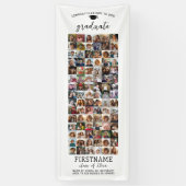 90 Foto Collage Afstuderen Modern Minimaal Wit Spandoek (Verticaal)