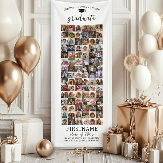 90 Foto Collage Afstuderen Modern Minimaal Wit Spandoek
