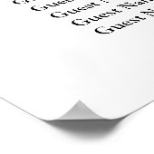 90 Funny Penguin Greeter Wedding Seating Chart Poster (Hoek)