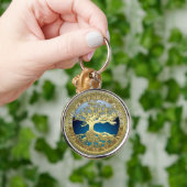 [90] Golden Celtic Tree of Life [3D] Sleutelhanger (Hand)
