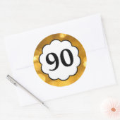 90 - Golden Numbers Sticker (Envelop)