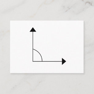 90 graden Rechte hoek Wiskunde Leraar Visitekaartje