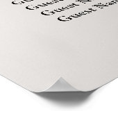 90 Gray Wedding Seating Chart Poster (Hoek)