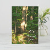 90 Herinneringsjaren/Verjaardags feestdag Kaart (Staand voorkant)