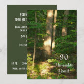 90 Herinneringsjaren/Verjaardags feestdag Kaart (Voorkant / Achterkant)