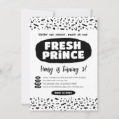 90 Hip Hop Birthday, Fresh Prince Rap Party Kaart (Voorkant)