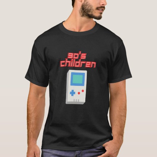 90-inch Retro voor mannen  spel T-shirt (Voorkant)