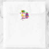 90 is Good Birthday Tshirts and Gifts Ronde Sticker (Tas)
