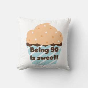 90 is Sweet Birthday T-shirts en cadeautjes Kussen
