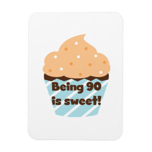 90 is Sweet Birthday T-shirts en cadeautjes Magneet