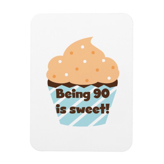 90 is Sweet Birthday T-shirts en cadeautjes Magneet (Verticaal)