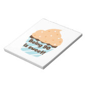 90 is Sweet Birthday T-shirts en cadeautjes Notitieblok (Linkerzijde)