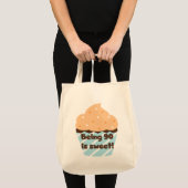 90 is Sweet Birthday T-shirts en cadeautjes Tote Bag (Voorkant (product))