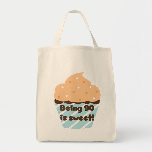 90 is Sweet Birthday T-shirts en cadeautjes Tote Bag (Voorkant)