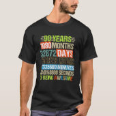 90 jaar 1080 maanden Geweldige 90e verjaardag C T-shirt (Voorkant)