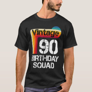 90 jaar  geboortedag 90 jaar t-shirt