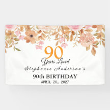 90 Jaar Geliefd Perzik Bloem 90ste