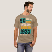90 Jaar geweldig sinds 1933 Limit editie T-shirt (Voorkant volledig)