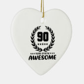 90 jaar Geweldige Keramisch Ornament (Rechts)