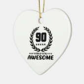 90 jaar Geweldige Keramisch Ornament (Links)