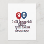 90 jaar Grappige Verjaardag design Briefkaart (Voorkant)