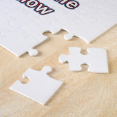 90 jaar grappige verjaardagsdesign legpuzzel (Zijkant)