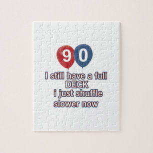 90 jaar grappige verjaardagsdesign legpuzzel