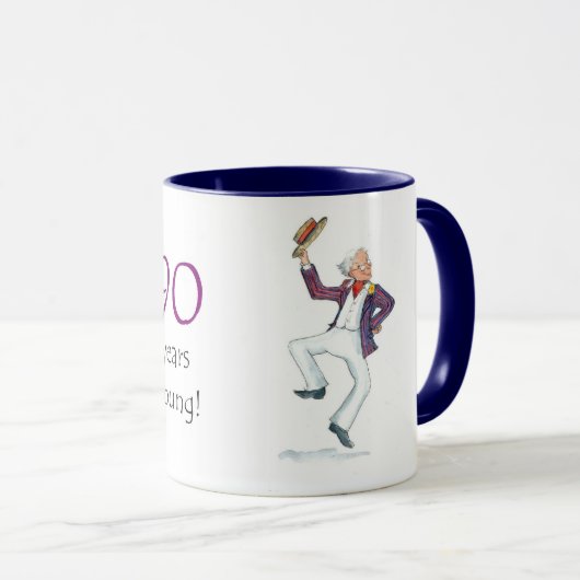 "90 jaar jonge koffie"-Mok Mok (Voorkant rechts)