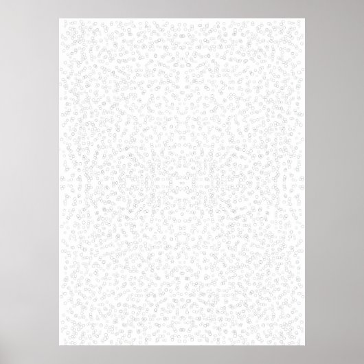 90 Jaar Levenskalender Weken van mijn leven Stenci Poster (Voorkant)