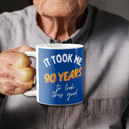 90 jaar om er zo goed uit te zien 90ste verjaardag koffiemok